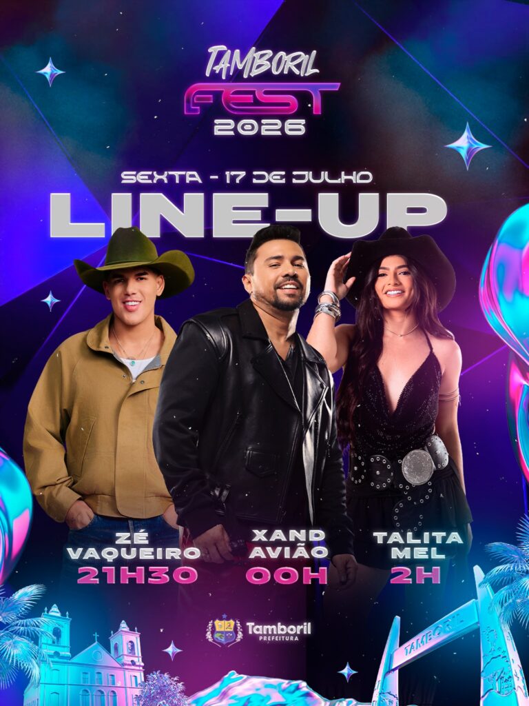 Tamboril Fest começa nesta sexta (17) com Zé Vaqueiro, Xand Avião e Talita Mel