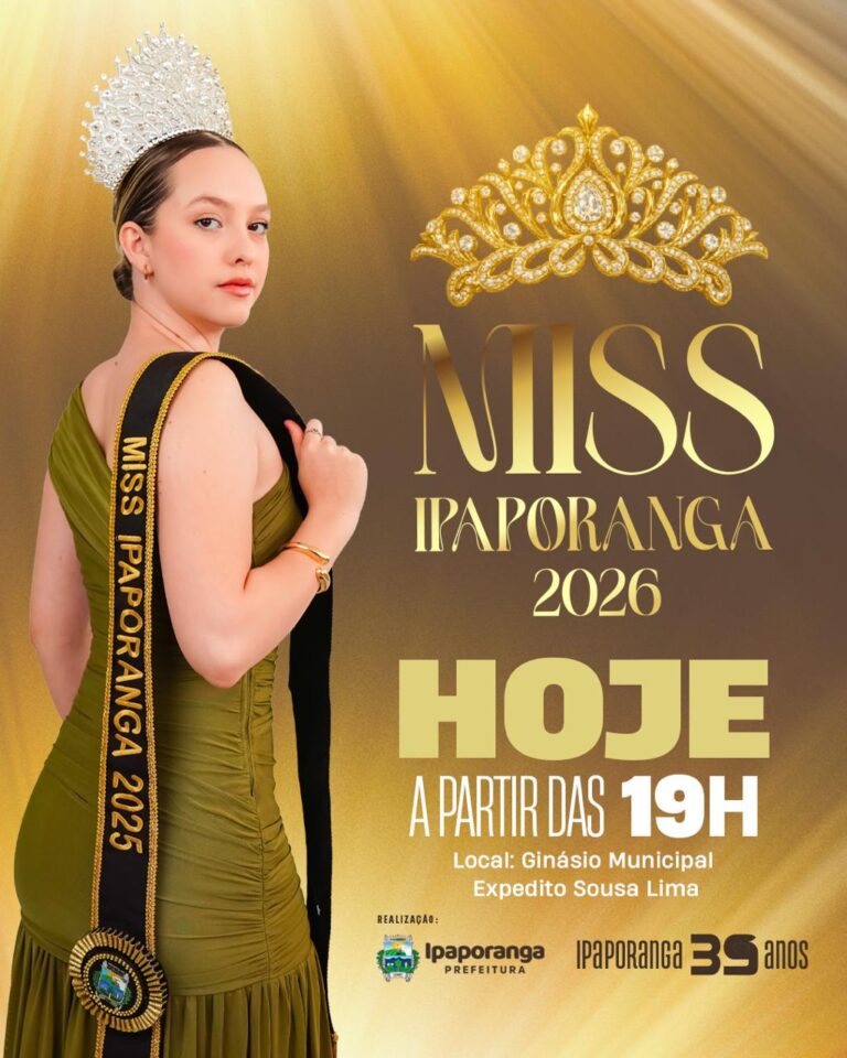 Miss Ipaporanga 2026 marca as comemorações dos 39 anos do município